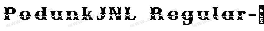PodunkJNL Regular字体转换